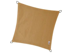 Platinum Coolfit 5x5m quadratisches Sonnensegel - Sand