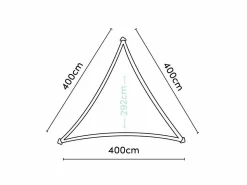Platinum Dreamsail 4m Cream dreieck Sonnensegel