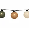 Pro Garden Baumwollkugeln Lichterkette - Multi