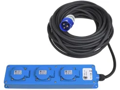 ProPlus 10 Meter CEE 3-fach Schuko-Steckdosenleiste