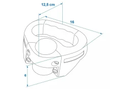 ProPlus 48 mm Griff für Bugrad