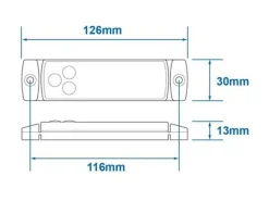 ProPlus 12/24 Volt LED Positionsleuchte - weiß