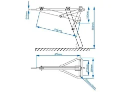 ProPlus Eckstütze - 500 kg