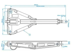 ProPlus Eckstütze - 500 kg
