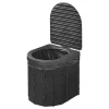 ProPlus Faltbare Campingtoilette mit Deckel
