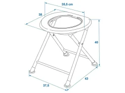 ProPlus faltbare Toilette