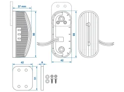 ProPlus links LED-Begrenzungsleuchte