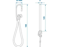 ProPlus Zeltspanner mit Haken Schwarz