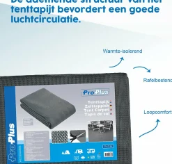 ProPlus Zeltteppich 200 x 200 cm - Anthracite