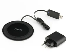 PSQ10C-B Qi Wireless Ladegerät - mit schwarzem Adapter