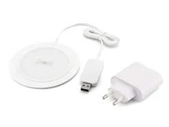 PSQ10C-W Qi Wireless Ladegerät - mit Adapter weiß