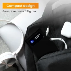 R2B 10.000 mAh Powerbank mit LED-Anzeige