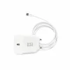 R2B 1 Meter weißes USB-C Kabel mit USB-C Ladegerät