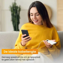 R2B 2 Meter Weißes USB-C zu Lightning Kabel
