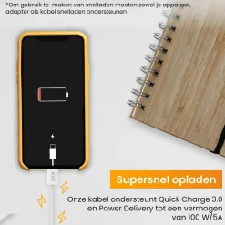 R2B 2 Meter Weißes USB-C zu Lightning Kabel