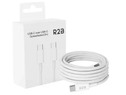 R2B 2 Meter Weißes USB-C zu USB-C Kabel