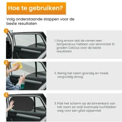 R2B Auto-Sonnenschutz für die Seitenscheibe – Set von 2
