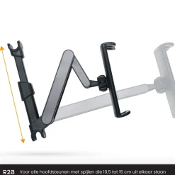 R2B Auto-Tablethalterung mit verstellbarem Arm