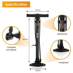R2B Fahrradpumpe - Doppelventilkopf