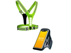 R2B Handyhalterung Joggen + Laufweste mit Beleuchtung