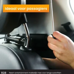 R2B Robuste Auto-Tablethalterung für die Kopfstütze