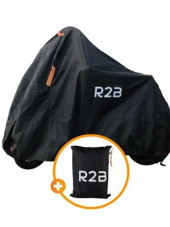 R2B wasserdichte Fahrradabdeckung mit Aufbewahrungstasche - Black