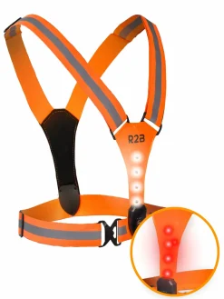 R2B wiederaufladbare Laufweste - Orange