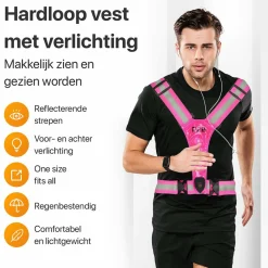 R2B wiederaufladbare Laufweste - Pink