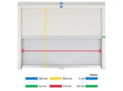 Remis Remiflair I Kombirollo cream – 173 x 69,5 cm