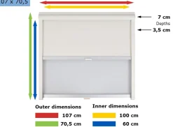 Remis Remiflair I Kombirollo cream - 107 x 70,5 cm