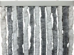 Repusel 185 x 56 cm Chenille Vorhang - White/Grey