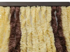 Repusel 185 x 56 cm gelb/braun Chenille Vorhang
