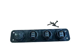 Ripca 3-fach 12 V Schalter & Voltmeter Einbaukit