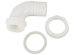 Schlauchverbindung abgewinkelt mit Mutter - 30 mm