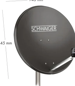 Schwaiger 714517 anthrazit 80 cm Stahl-Spiegel Set
