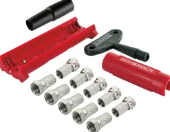 Schwaiger 715194 F-Stecker Montage-Set