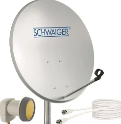 Schwaiger 719727 hellgrau 55cm SAT Set