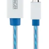 Schwaiger 0,8 Meter leuchtendes Micro USB Sync und Ladekabel