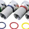 Schwaiger 7 mm satz mit 4 F-Verbindern mit farbigen Ringen