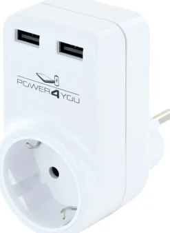 Schwaiger 230 volt rotierbar USB Ladeadapter