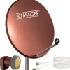 Schwaiger 719741 ziegelrot 55cm SAT Set