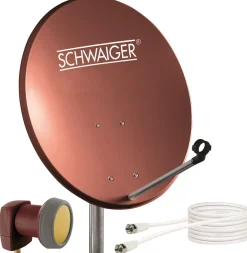 Schwaiger 719741 ziegelrot 55cm SAT Set