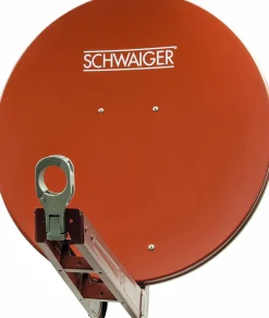 Schwaiger 714647 ziegelroter 75 cm Alu Spiegel SET