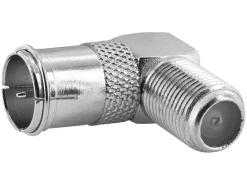 Schwaiger abgewinkelter F-Stecker-Schnellkupplung