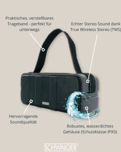 Schwaiger ALD0017 Bluetooth Lautsprecher