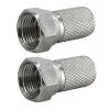 Schwaiger doppelter F-Stecker für Koaxialkabel - Ø 8 mm
