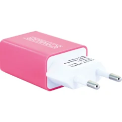 Schwaiger LAD300B 511 USB Ladeadapter - Pink
