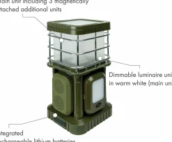 Schwaiger LED-Campingleuchte mit Bluetooth Lautsprecher