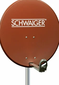 Schwaiger SPI621 ziegelroter 65 cm Alu-Spiegel