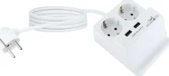 Schwaiger USB Tischsteckdose mit Smartphone Halterung